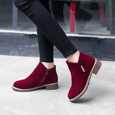 Women 2023 Martin Boots Autumn Winter Boots Ladies Ankle Boots Heels Shoes Woman Suede Leather Boots Casual Boots