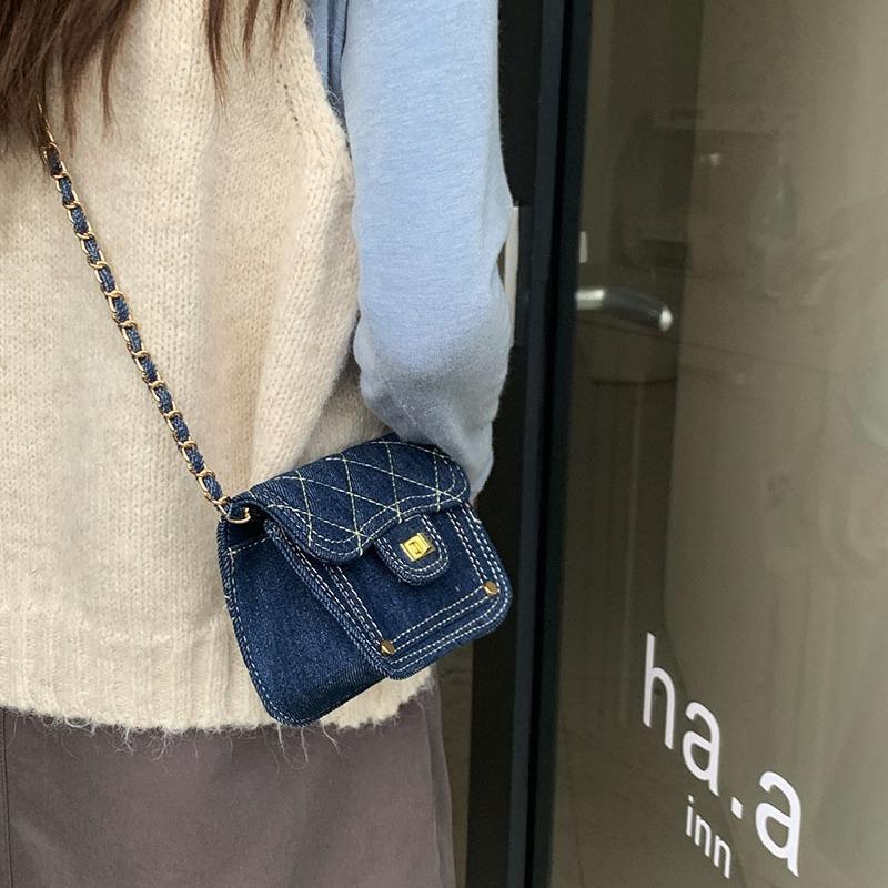 Женские сумки Повседневные сумки через плечо с клапаном Мини-сумки с цепочкой — фото 3