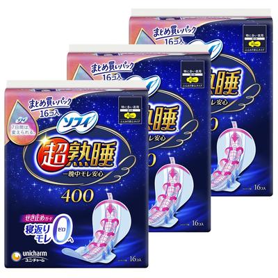 Sophie Super Deep Sleep Especially for Heavy with 48 Pieces Pieces X [Bulk Purchase] Guard, Nights, Wings, 40cm, (16 3) (Sanitary Napkins)