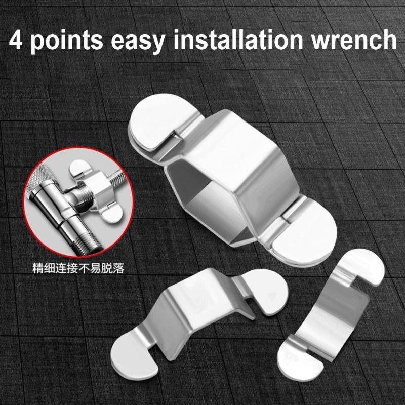 5Pcs Stainless Steel Hex Wrench Portable Detachable Hex Spanner Gold/Silver Faucet Wrench Inlet Hose Installation