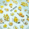 Nail Art Stickers Ins Relief Three-dimensional 5D Summer Oil Painting Small Flower Flower Adhesive Nail Stickers