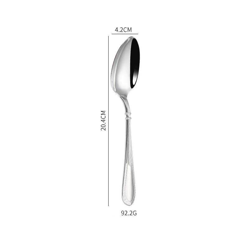 304 Stainless Steel Lace Pattern European Cutlery Set: Elegant Knives, Forks, and Spoons for Hotels and Homes