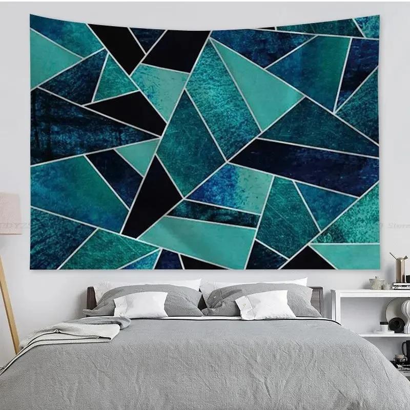 Geometric Pattern Colorful Tapestry Office Living Room Tapestry Home Wall Decoration Tapestry