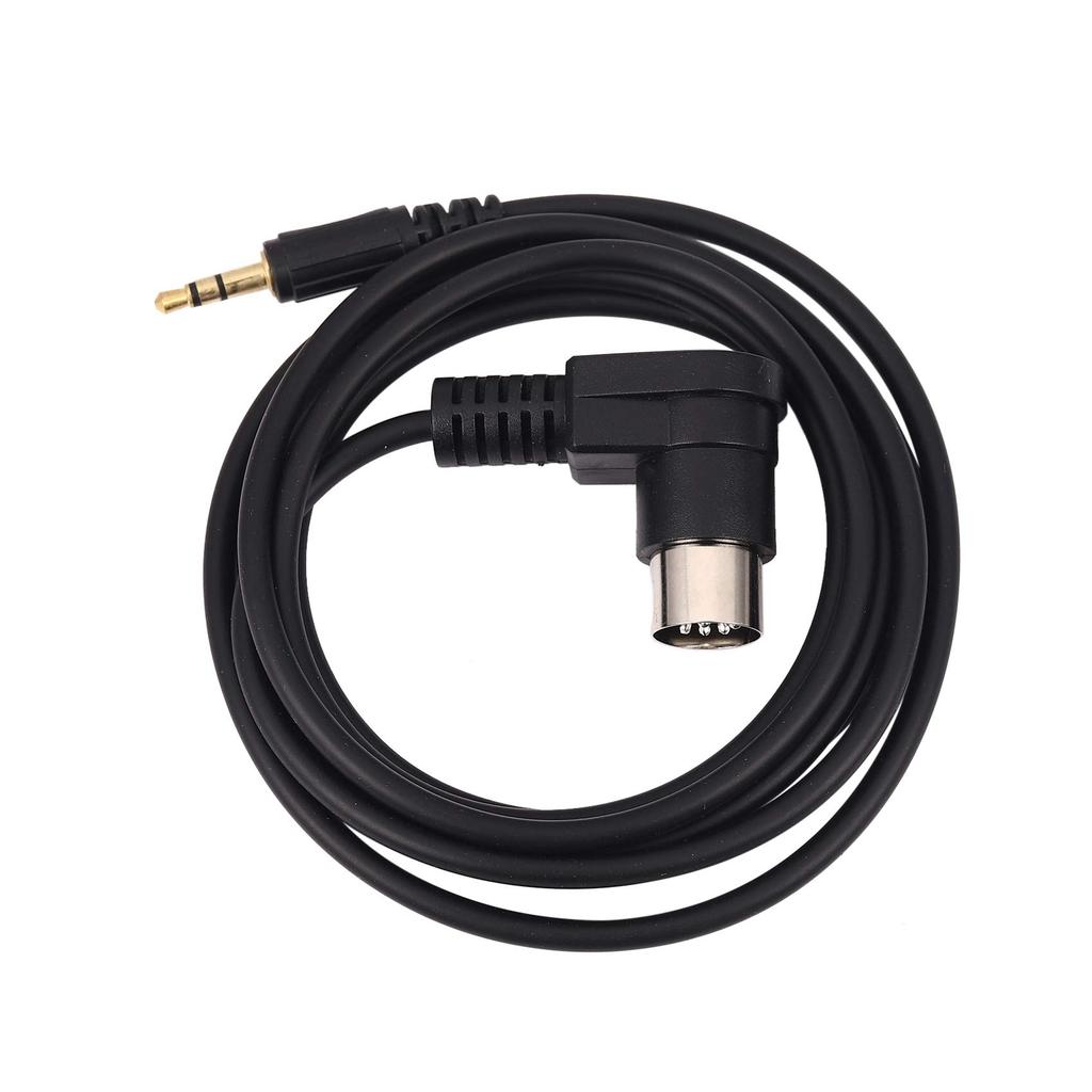 Aloypum Car 3.5mm Aux Input Adapter Audio Cable Mini Jack AUX 8Pin M-BUS CD Changer Cable for Gold Plug