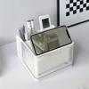 AEE2-Desktop Living Room Multifunctional Tissue Box Desktop Paper Box Storage Box Mobile Phone Rack Bathroom Box