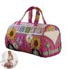 Gym Bag Tree Pattern Bus Design Quilted Duffel with Adjustable Strap Sturdy Handle Clothes Toiletries Travel Bag