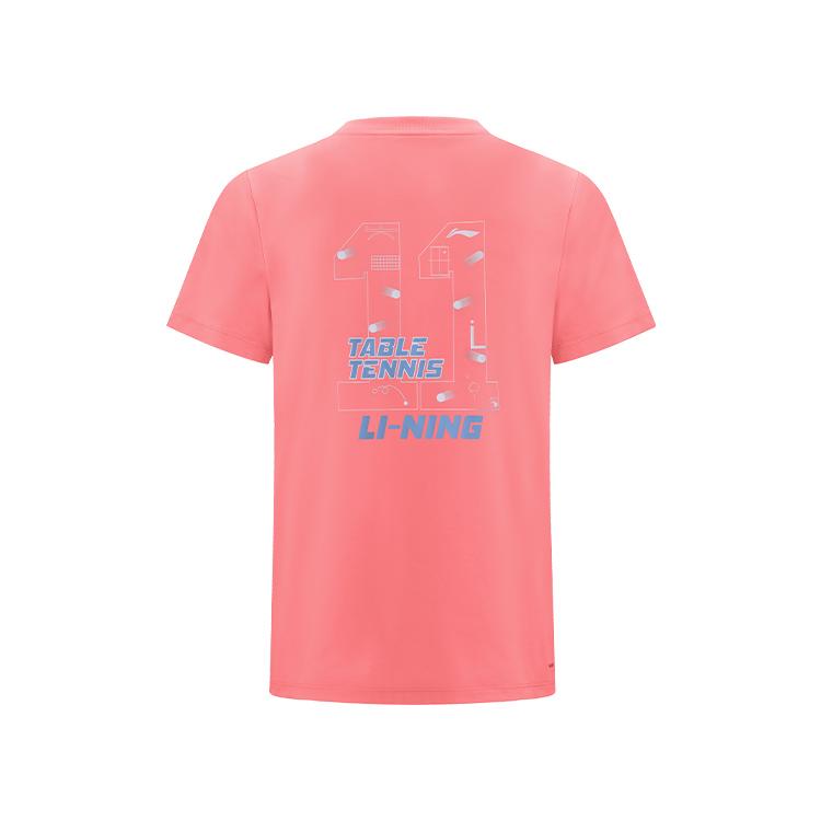 

Li Ning Серия Элит по Настольному Теннису Модная Круглая Шея Быстросохнущая Дышащая Легкая Футболка с Коротким Рукавом Унисекс Топы AHSW063-3 S