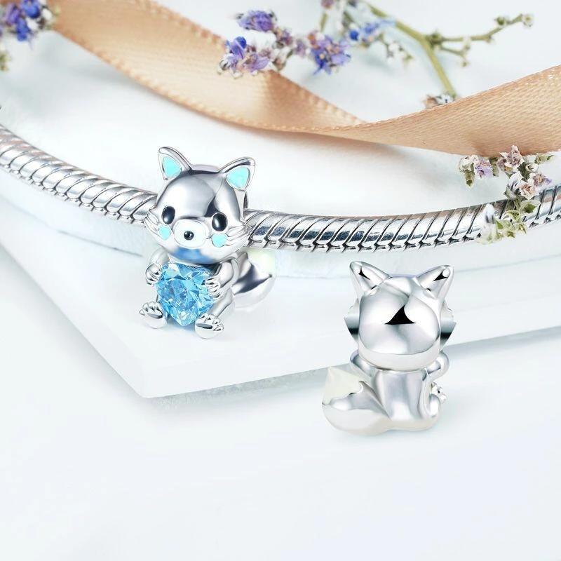 New  Copper Cat Dog Panda Owl Hedgehog Mouse Pendants Charms Beads Fit Original Pendant Bracelet Diy Jewelry For Women