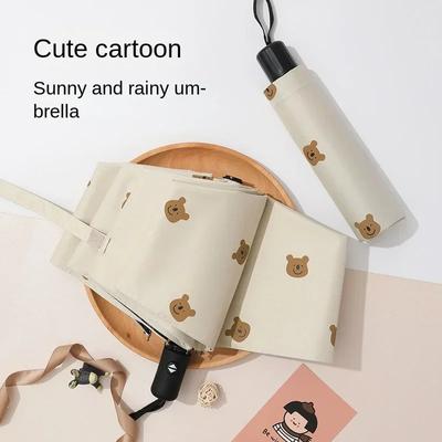 Deštník kreslený déšť Slunečník na dvojí použití Uv Bear reklamní deštník skládací slunečník deštník slunce