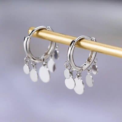 Pendientes con tuerca para mujer y niña, de Plata de Ley 925, Color dorado y plateado, joyería para fiesta, accesorios Eh066