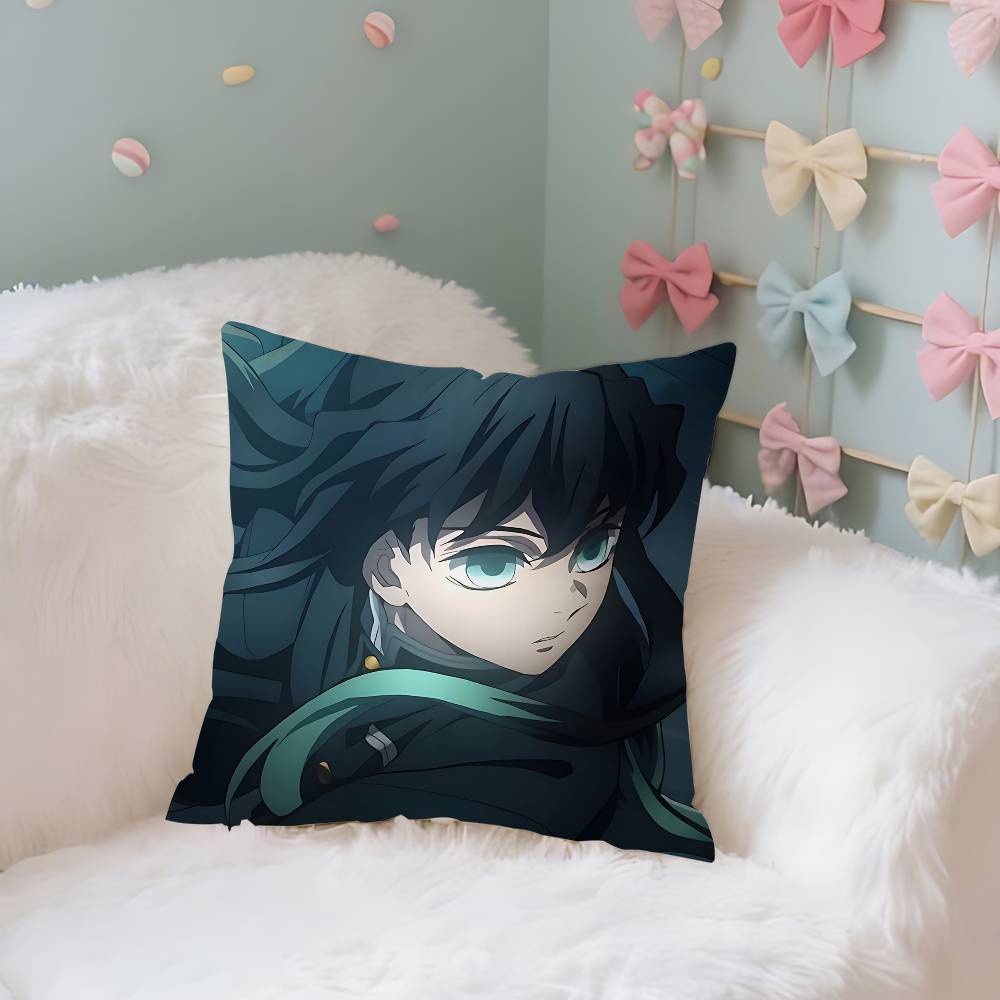 TTokitous MMuichirous Case Plush Fabric Soft Pillowcase Double Sided Print Cushion Cover Household Gifts