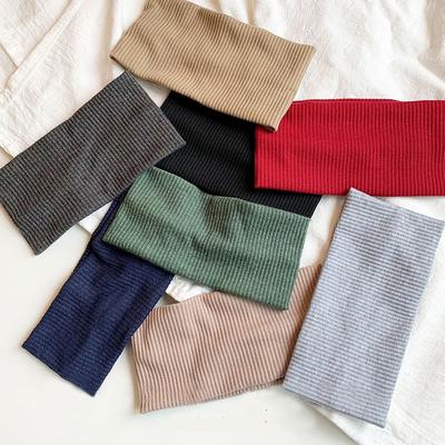 Elastic Cotton Sports Solid Color Man Headband for Women Elastic Headbands Fitness Yoga Hair Bands Stretch Makeup Accessories