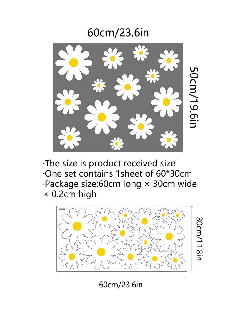 Half Sun Wallpaper Decal Sunshine Vinyl Wall Stickers Boho Nursery Baby Room Wall Stickers Self-Adhesive Bedroom Home Decor
