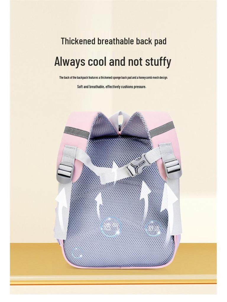 Children's Cartoon Rabbit Backpack for Spine Protection - Toddler To Kindergarten Small & Medium Size