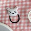 1/2Pcs Cute Plush Strawberry Bunny Hair Tie Hairband For Lolita Girls Cartoon Rabbit Ponytail Hair Rope Sweet Hair Accessories