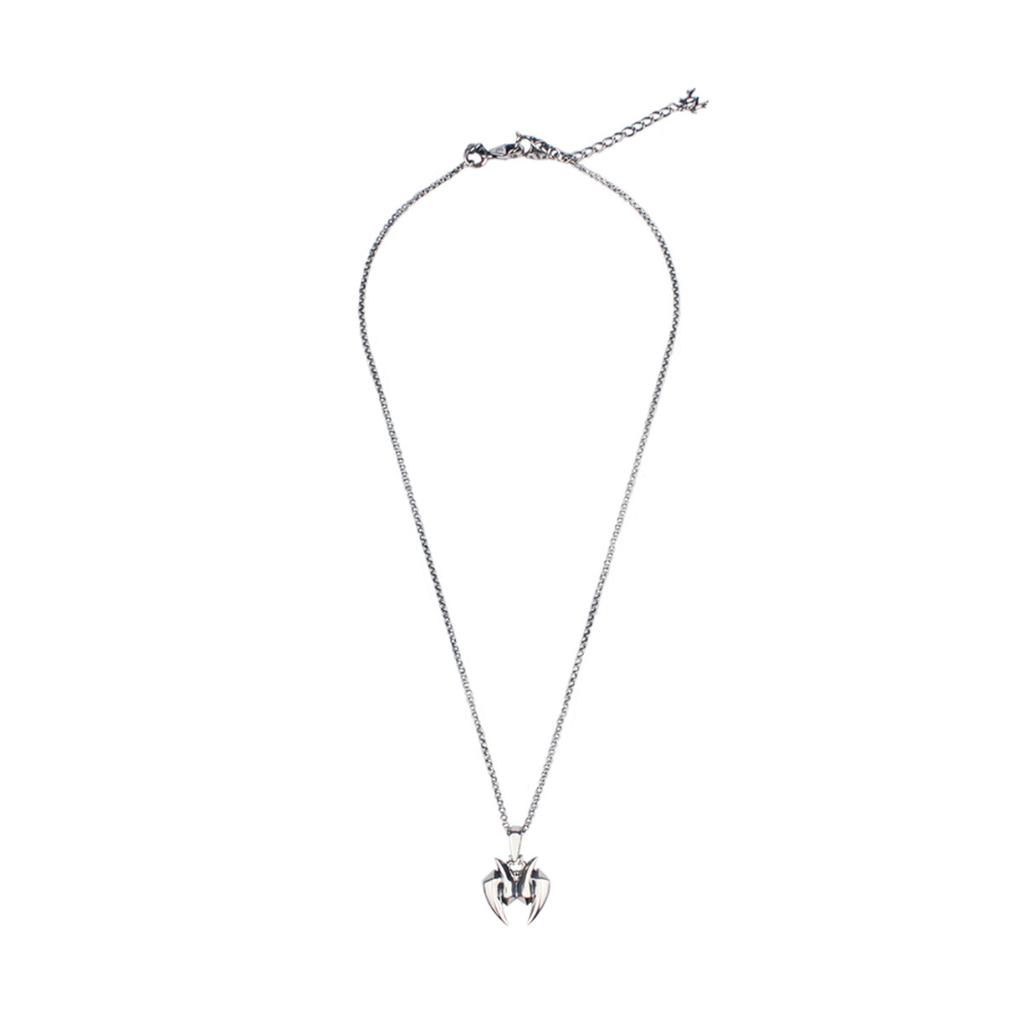 Mezmic Lion Double Teeth Pendant Necklace_925 Sterling Silver