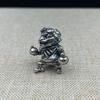 Brass Alliance Gnome Smoking Soldier Engineer Knife Beads Diy Paracord Woven Lanyard Keychain Pendants Edc Tool Accessories