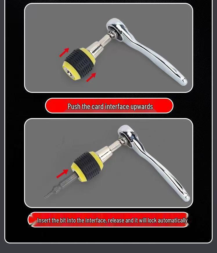 30-in-1 Multifunctional Ratchet Screwdriver Set with S2 Magnetic Bits and Wrench