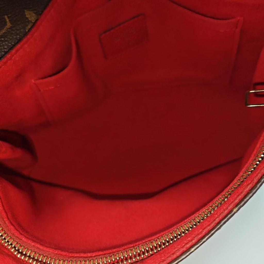 [Pre-Owned] Saint Placide Versatile Commuter Gold Buckle Sliding Chain Classic Monogram Coated Canvas Colorful Leather Handheld Cr - Very Good #7LD6P4