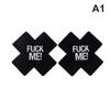 Body Jewelry Women Nipple Sticker Cross Nipple Cover White Rose Black Nipple Ring  Jewelry Disposable Pasties Covers