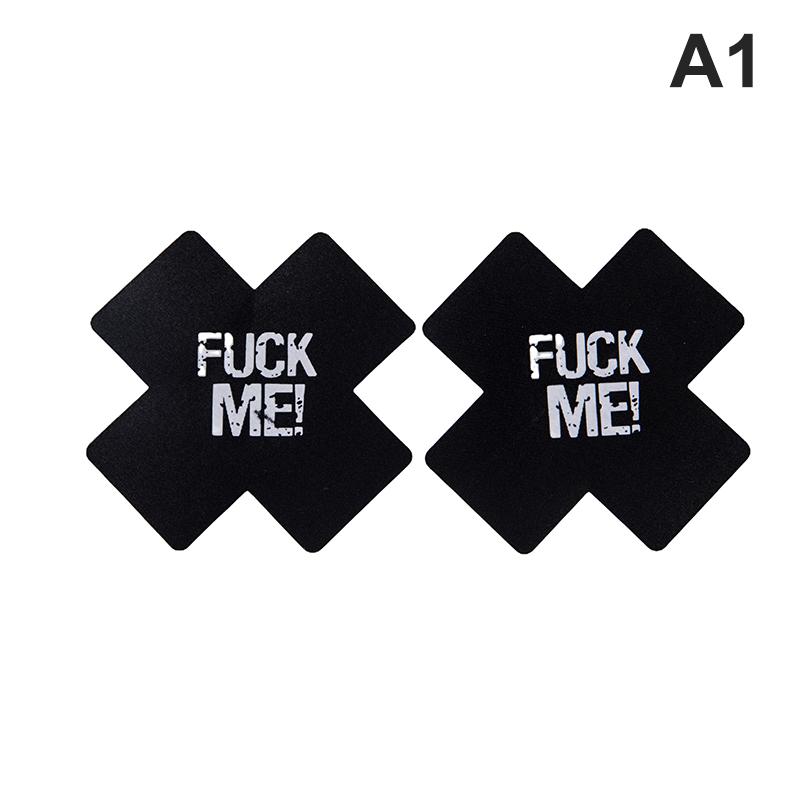 Body Jewelry Women Nipple Sticker Cross Nipple Cover White Rose Black Nipple Ring  Jewelry Disposable Pasties Covers
