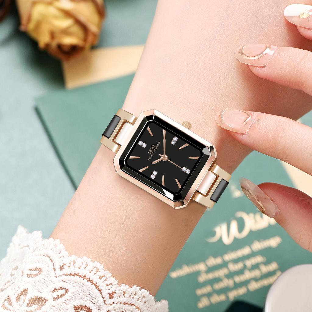 Small Square Watch Women'S Watch Fashion Light Luxury Watch Niche Trend Diamond