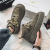 Mode Herren Freizeitschuhe Leder Wasserdicht Verschleißfest Lässige Sneaker Retro Britisch Dicksohlige Bequeme Herren Sportschuhe