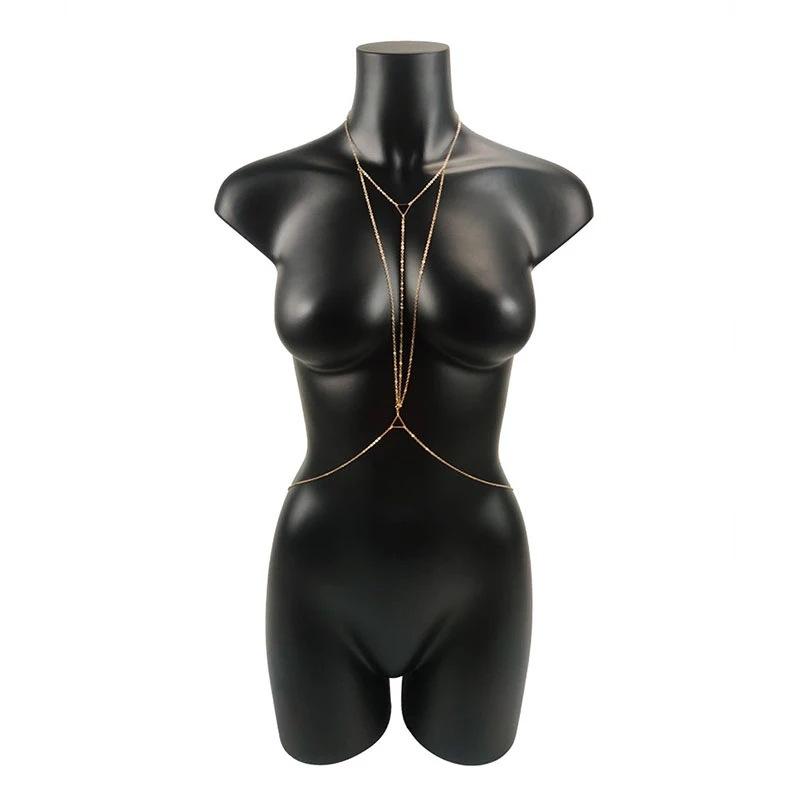 Sexy Body Jewelry Breast Chain Gothic Glamour Body Chain Ladies Bikini Summer Accessories Beach Waist Chain