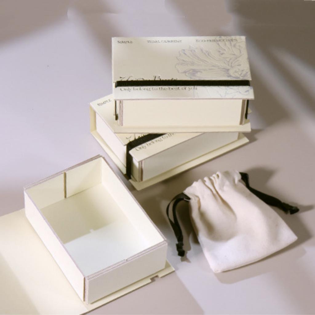 Necklace Storage Box Premium Flip Cover Jewelry Box Book Shaped Organizer Versatile Jewelry Packaging Box For Jewelry Gift
