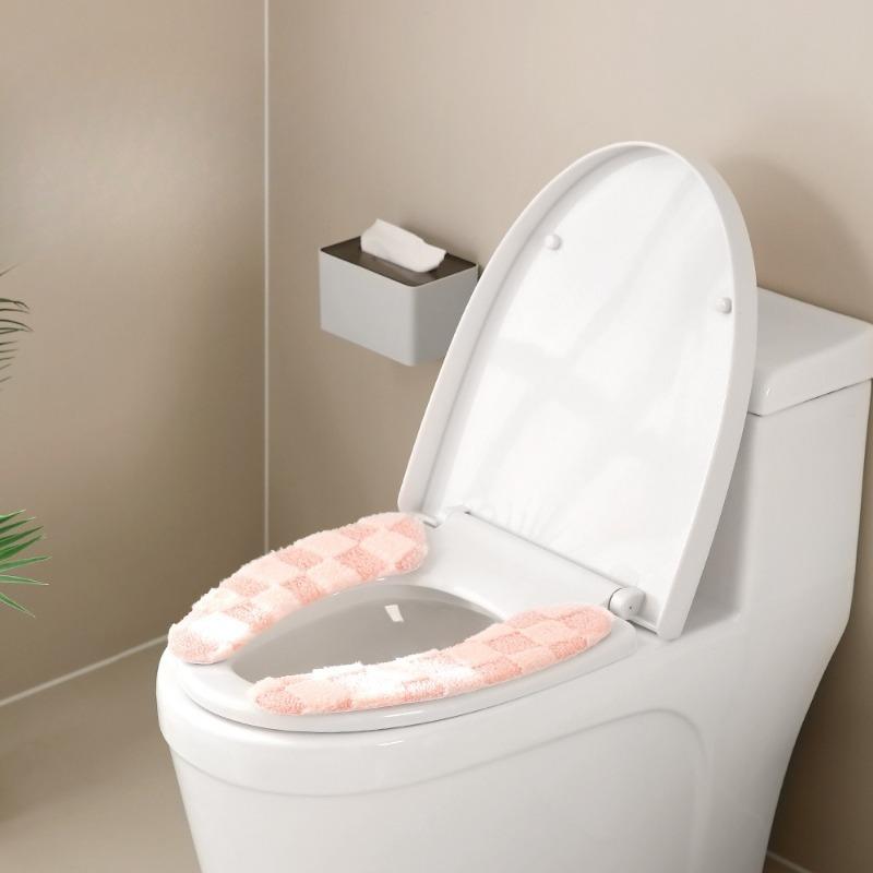 Coprisedile WC Invernale Domestico in Peluche Ispessito, Coprisedile WC Universale in Peluche per Tutte le Stagioni