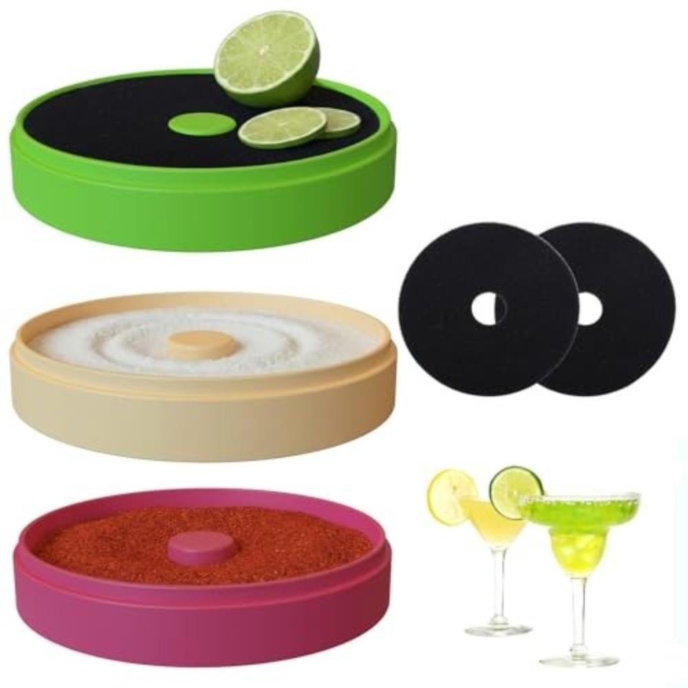 Ensemble Facile à Nettoyer pour Bordure de Verre à Margarita Design Empilable Rimmer pour Verre à Cocktail Fabrication de Cocktails
