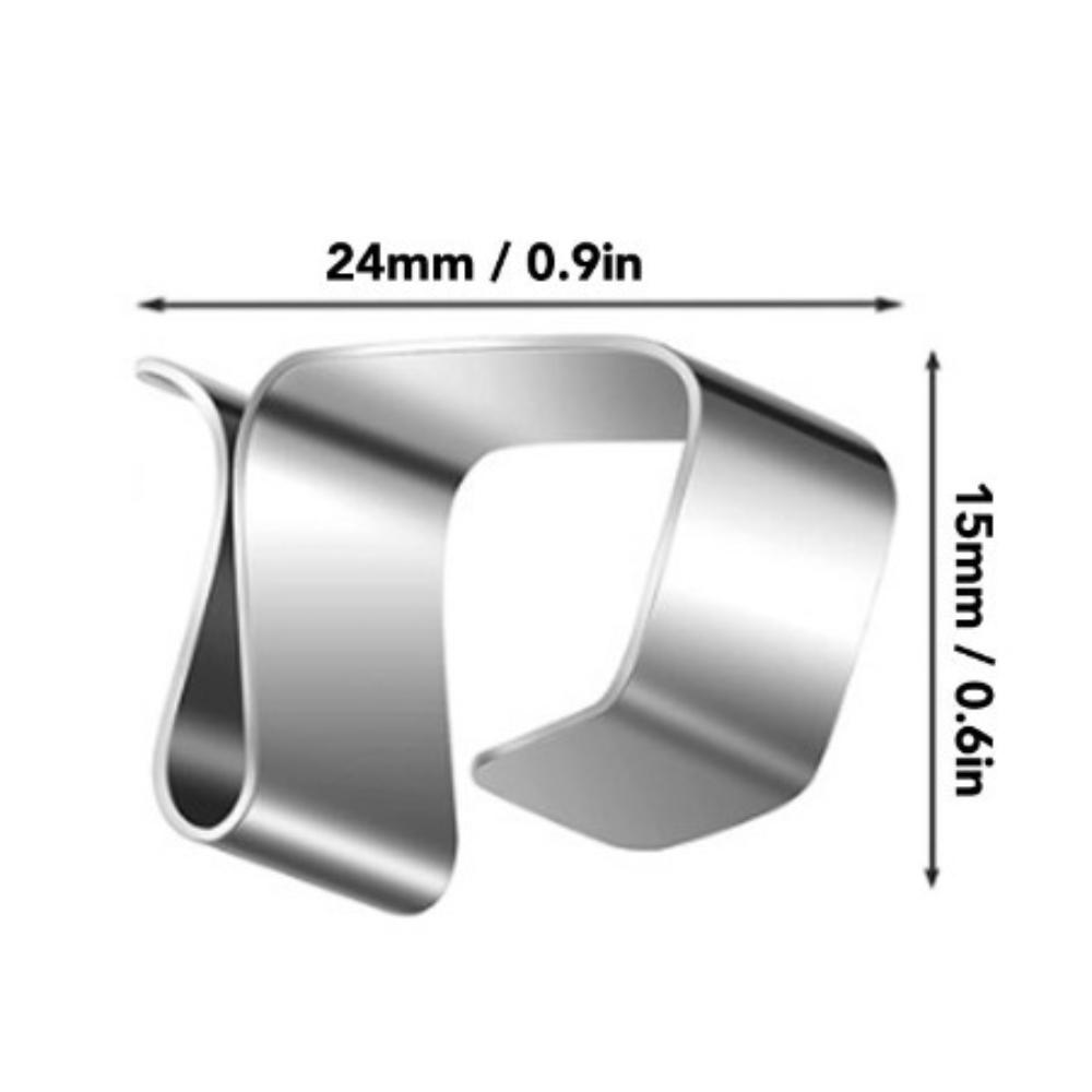 50pcs Stainless Steel Christmas Light Clips Outdoor Light Clips Halloween Lights M