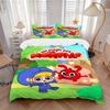 My Magical Monster Friend Print 3Pcs Bedding Set,Duvet Cover with 2 Bedro,Pillowcase Home Birthday Gift