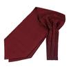 [Ogier] Ascot Tie & Pocket Square, 100% Silk, Dot Pattern, Wine Red, Made In Japan NA-101-WINE
