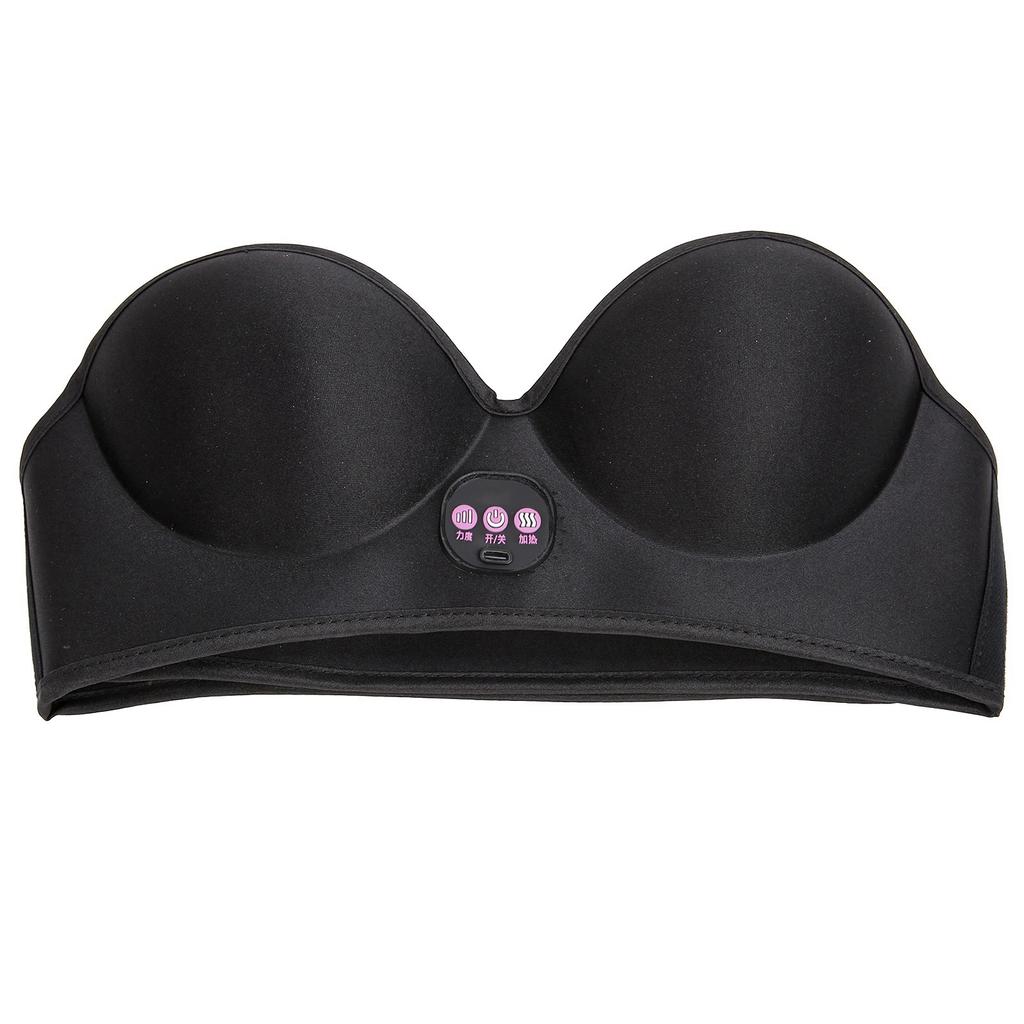 USB Electric Breast Massage Bra 3 Gears Heating Home Chest Breast Bra