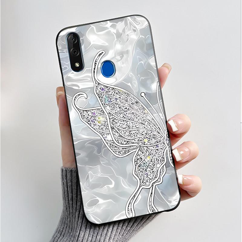 Printing Pattern Case For ZTE Blade V10 Fundas Shockproof Coque Capa Soft Silicone Black Shell Cover Cute Flower Cartoon Casing