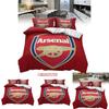 Arsenal Football Club Soccer Print Duvet Cover Set With Polyester Material For Sports Fans Bedroom Decor