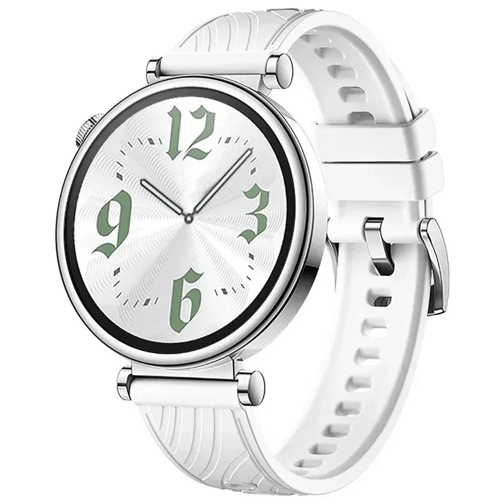 Silicone 18mm Strap for HUAWEI WATCH Band GT 5 4 41mm Bracelet For Garmin Forerunner 265S 255S/Vivoacrive 4S 3S/Venu 3S 2S Bands