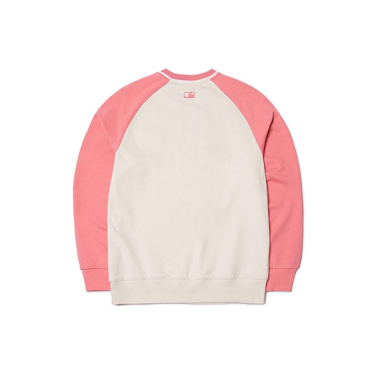 New MLB FW21 Sweatshirt Unisex Pink 3AMTB0514-50CRS