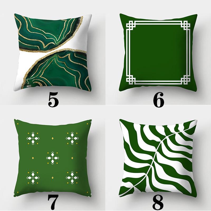 Dark Green Series Sofa Pillowcase 45cmX45cm Throw Pillowcase New Cushion Cover For Home Decor