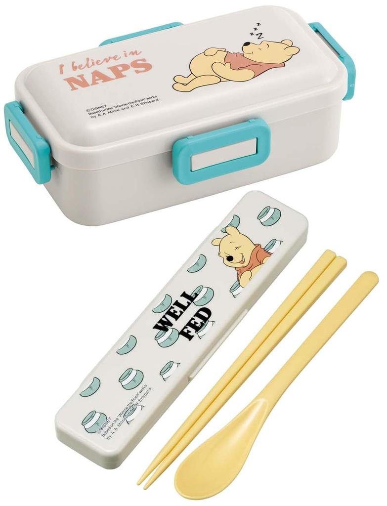 Skater Disney Winnie the Pooh BOLD TRU Bento Soft Made in & Box, 530ml, Antibacterial, Filling, Dome-Shaped Lid, Women's, Japan, PFLB6AG-A