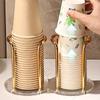 1PC Light Luxury Paper Cup Holder, Disposable Cup Picker, Desktop Storage, Acrylic Teacup, Commercial Water Cup Storage