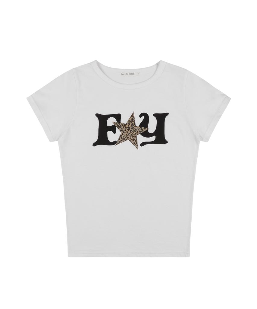 FANCY CLUB Fy Leopard Tee (White) F25Qb100