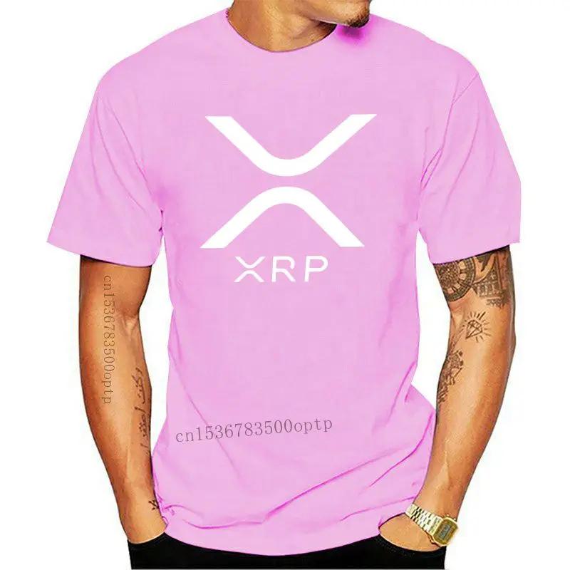 100% Cotton O-neck Custom Printed Men T Shirt Ripple XRP New Logo Crypto Currency Bitcoin Hodl T-Shirt Top Tee Plus Size