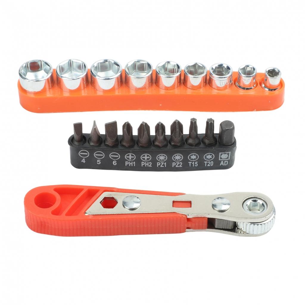 Comfortable Grip Adjustable Ratchet Quick-release Drill Ratchet Screwdriver