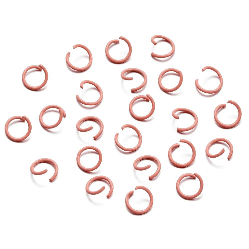 1.2 * 10Mm Open Ring, Colored Painted Iron Ring, Candy Color Connecting Ring, Handmade Diy Keychain Jewelry Ring.