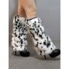 Women's Furry Leg Warmers, Faux Fur Leg Covers For Stage Performance, Short & Long Styles, Autumn/Winter, Fluffy, Cozy