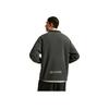 Li-Ning Basketball Series Letter Stand Collar Pullover Dropped Shoulder Fleece Long Sleeve Sweatshirt Men sweatshirt Graphite-Grey AWDU289-4
