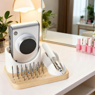 Multifunktionaler Nagelfräserhalter mit 24 Löchern Nagelfräserstift Bohrer