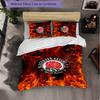 Set Biancheria da Letto Calcio Blackburn Rovers 3 Pezzi Morbido Copripiumino con Federe Set Decorazione Camera da Letto per la Casa